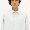 Arbeitshemd aus stonebleichem Chambray