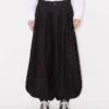 Ballonhose mit Falten aus Baumwoll-Hanf