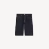 Bermudashorts im Boyfriend-Stil mit niedriger Taille aus japanischem Denim