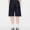 Bermudashorts im Boyfriend-Stil mit niedriger Taille aus japanischem Denim