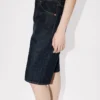 Bermudashorts im Boyfriend-Stil mit niedriger Taille aus japanischem Denim
