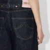 Bermudashorts im Boyfriend-Stil mit niedriger Taille aus japanischem Denim
