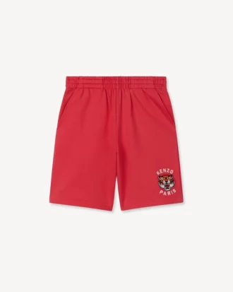 Bestickte Bermudashorts aus French Terry