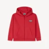 Bestickte Jogging-Strickjacke „Happy Sweet“ aus French Terry