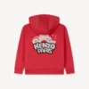 Bestickte Jogging-Strickjacke „Happy Sweet“ aus French Terry
