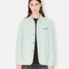 Bestickte Workwear-Jacke „Boke Flower“ aus japanischem Denim