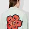 Bestickte Workwear-Jacke „Boke Flower“ aus japanischem Denim
