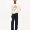 Bestickter Pullover „Kenzo Tulip“ aus Wolle und Baumwolle