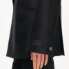 Blazer mit spitzem Revers aus Schurwolle und Seide