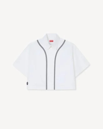 „Boke Flower 2.0“ Baseball-Hemd mit kurzen Ärmeln aus Popeline-Baumwolle
