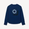 Boke Flower 2.0′ bestickte Strickjacke mit Reißverschluss aus Baumwolle