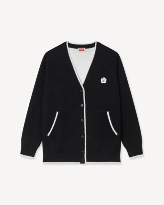 „Boke Flower 2.0“ bestickter Cardigan aus Baumwolle und Wolle
