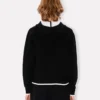 „Boke Flower 2.0“ bestickter Kapuzenpullover mit Reißverschluss aus Baumwolle und Wolle
