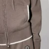 „Boke Flower 2.0“ bestickter Kapuzenpullover mit Reißverschluss aus Baumwolle und Wolle