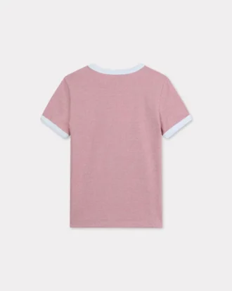 „Boke Flower 2.0“ Besticktes, figurbetontes T-Shirt aus Baumwolle