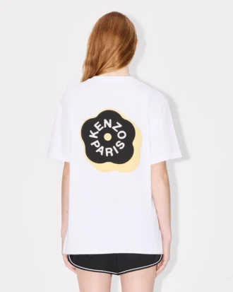 „Boke Flower 2.0“ besticktes, locker sitzendes T-Shirt aus Baumwolle