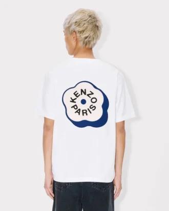 „Boke Flower 2.0“ besticktes Oversize-Hemd aus Baumwolle
