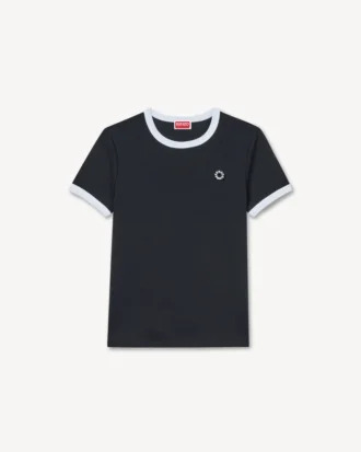 „Boke Flower 2.0“ besticktes T-Shirt aus Baumwolle