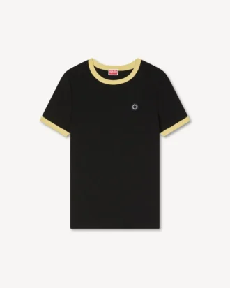 „Boke Flower 2.0“ besticktes T-Shirt aus Baumwolle