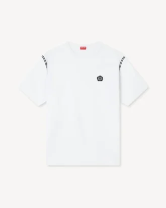 „Boke Flower 2.0“ besticktes T-Shirt aus Baumwolle