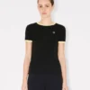 „Boke Flower 2.0“ besticktes T-Shirt aus Baumwolle