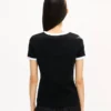 „Boke Flower 2.0“ besticktes T-Shirt aus Baumwolle