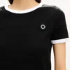 „Boke Flower 2.0“ besticktes T-Shirt aus Baumwolle