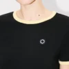 „Boke Flower 2.0“ besticktes T-Shirt aus Baumwolle