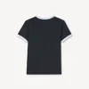 „Boke Flower 2.0“ besticktes T-Shirt aus Baumwolle