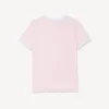 „Boke Flower 2.0“ besticktes T-Shirt aus Rippstrick