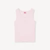 „Boke Flower 2.0“ besticktes Tanktop aus Baumwolle
