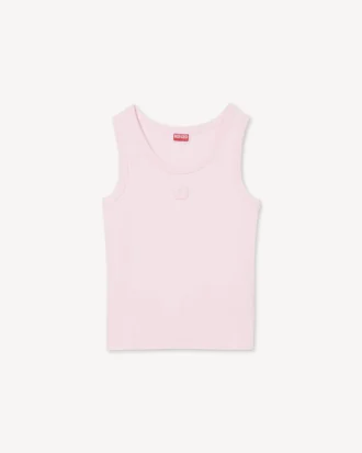 „Boke Flower 2.0“ besticktes Tanktop aus Baumwolle