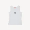 „Boke Flower 2.0“ besticktes Tanktop aus Baumwolle