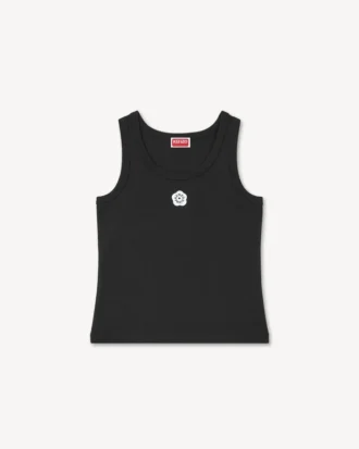 „Boke Flower 2.0“ besticktes Tanktop aus Baumwolle