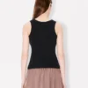 „Boke Flower 2.0“ besticktes Tanktop aus Baumwolle