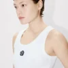 „Boke Flower 2.0“ besticktes Tanktop aus Baumwolle
