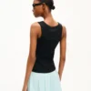 „Boke Flower 2.0“ besticktes Tanktop aus Rippstrick