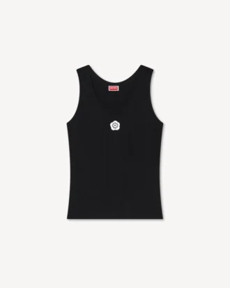„Boke Flower 2.0“ besticktes Tanktop aus Viskosemischung