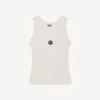 „Boke Flower 2.0“ besticktes Tanktop aus Viskosemischung