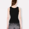 „Boke Flower 2.0“ besticktes Tanktop aus Viskosemischung
