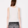 „Boke Flower 2.0“ besticktes Tanktop aus Viskosemischung