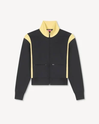 „Boke Flower 2.0“ Trainingsjacke mit Stickerei aus Interlock