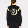 „Boke Flower 2.0“ Trainingsjacke mit Stickerei aus Interlock