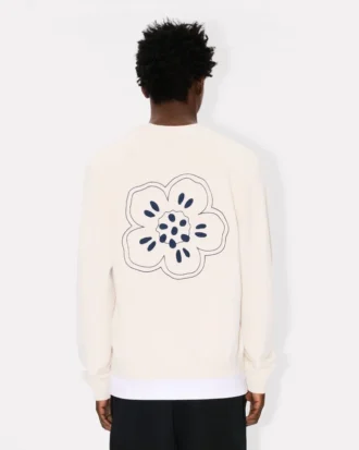„Boke Flower“ bestickte Strickjacke aus Wolle