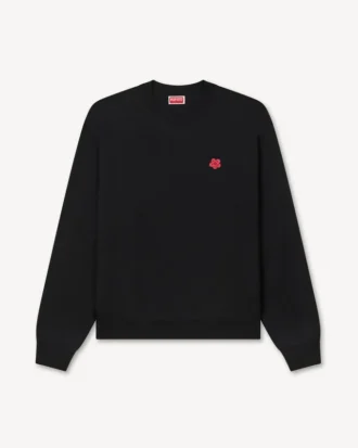 „Boke Flower“ bestickter Pullover aus Merinowolle
