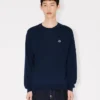 „Boke Flower“ bestickter Pullover aus Merinowolle