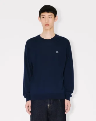 „Boke Flower“ bestickter Pullover aus Merinowolle