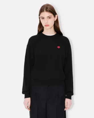 „Boke Flower“ bestickter Pullover aus Merinowolle