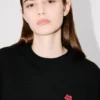 „Boke Flower“ bestickter Pullover aus Merinowolle