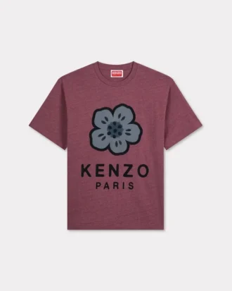 „Boke Flower“ besticktes Oversize-Hemd aus schwerem Baumwollstoff